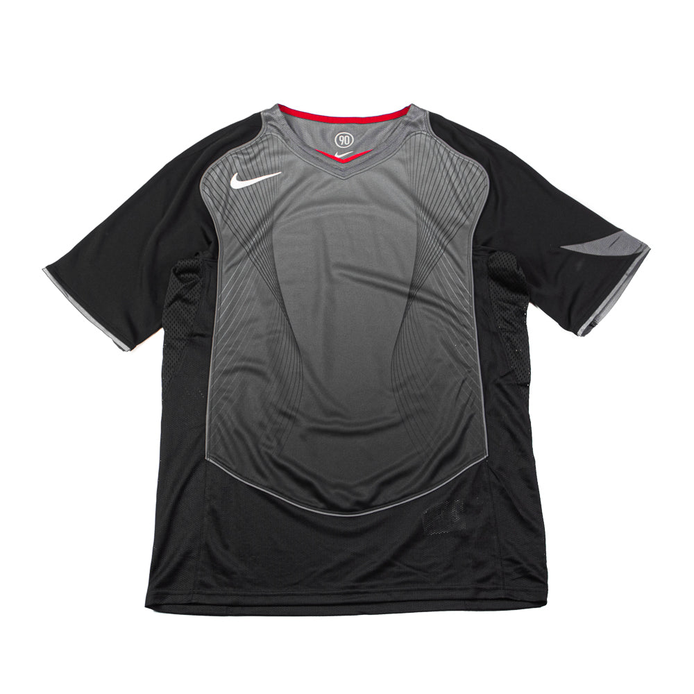 Total 90 Dri-FIT Short-Sleeve Soccer Jersey (Black/Light Graphite/Gym Red/Sail)