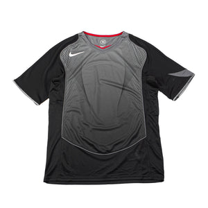 Total 90 Dri-FIT Short-Sleeve Soccer Jersey (Black/Light Graphite/Gym Red/Sail)