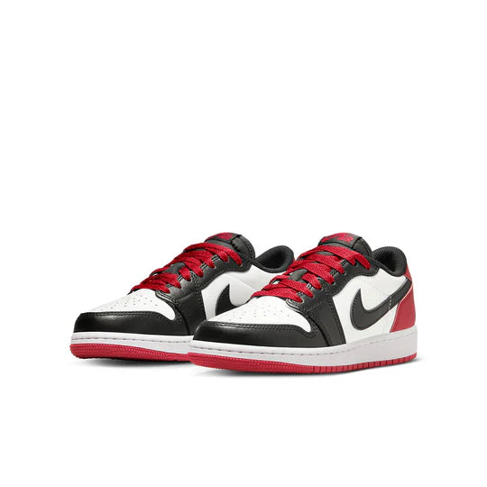 Kid's Air Jordan 1 Low OG "Black Toe" (GS)