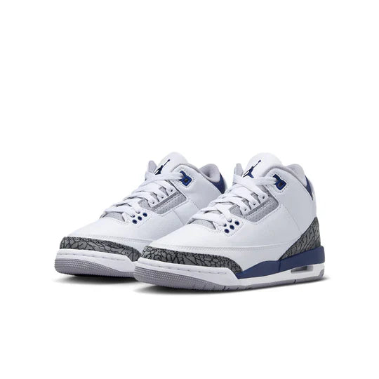 Kid's Air Jordan 3 "White Navy" (GS)