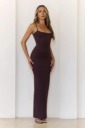Supersoft Sculpt Cami Maxi Dress Chocolate