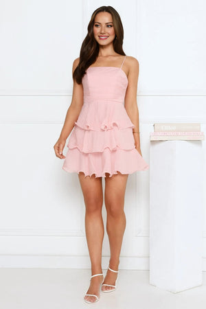 Behind The Scenes Mini Dress Pink