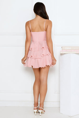 Behind The Scenes Mini Dress Pink