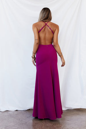 Bountysaver Aquarius Rising Maxi Dress Purple