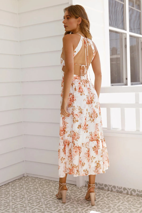 Free Loves Midi Dress White