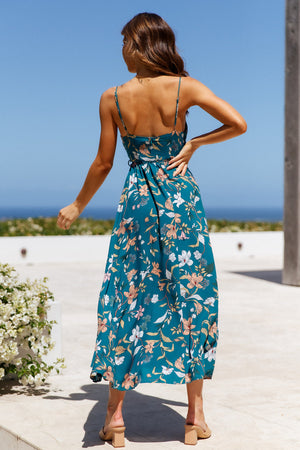 Lady Like You Midi Dress Teal