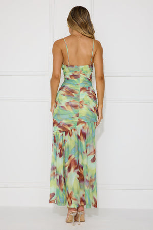 Lush Affair Maxi Dress Green