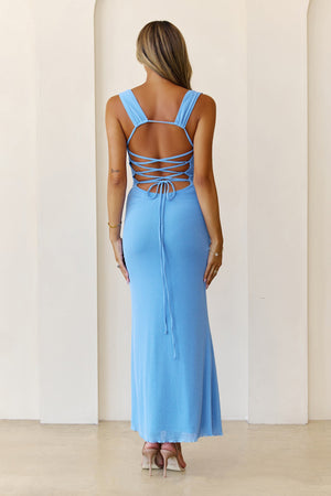 Nine To Shine Maxi Dress Blue