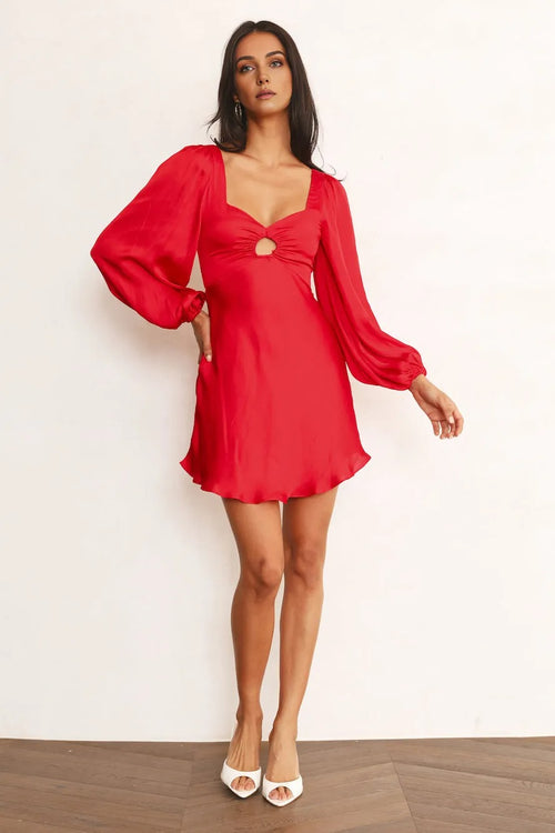 Open Your Eyes Dress Red