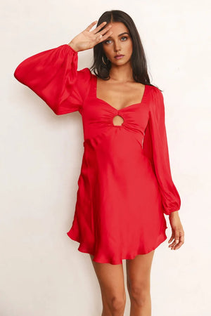 Open Your Eyes Dress Red