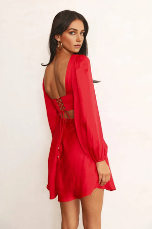 Open Your Eyes Dress Red