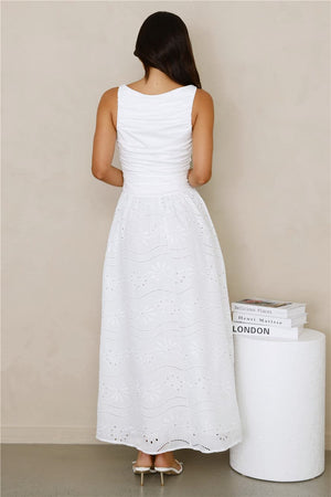 Soft Daydreams Maxi Dress White