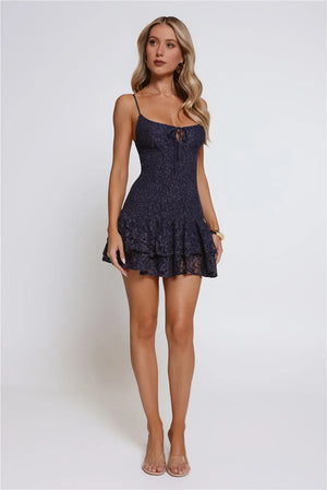 Sparkle Central Mini Dress Navy