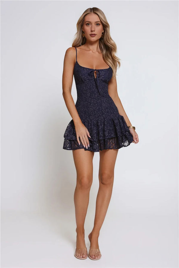 Sparkle Central Mini Dress Navy