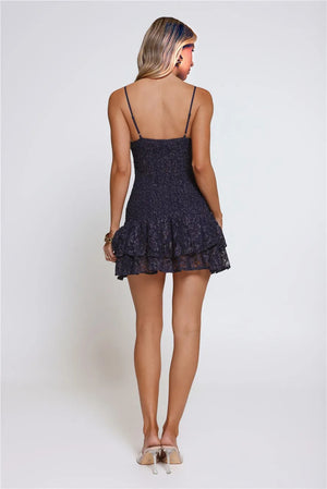 Sparkle Central Mini Dress Navy