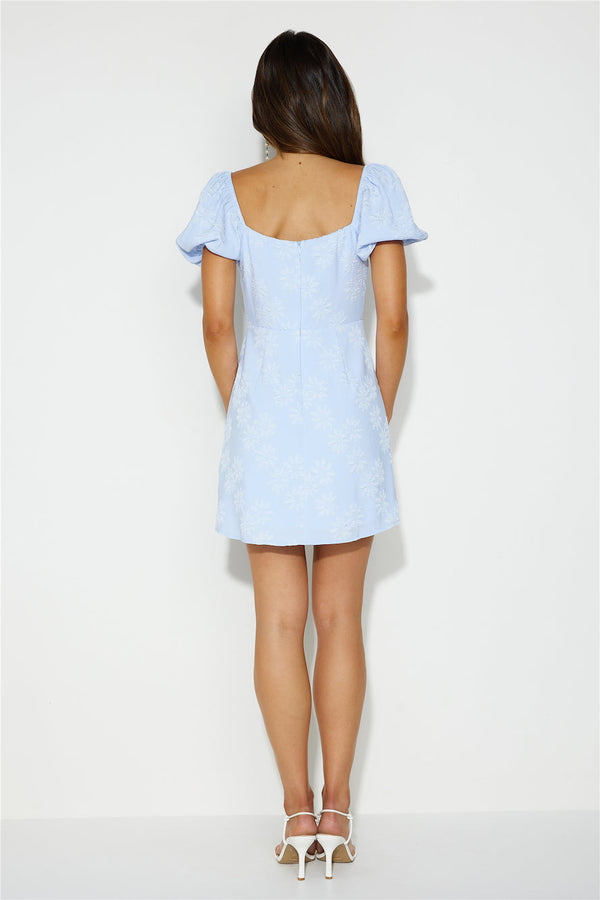 Striking Elegance Mini Dress Blue