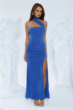 Style Is Attitude Maxi Dress Cobalt