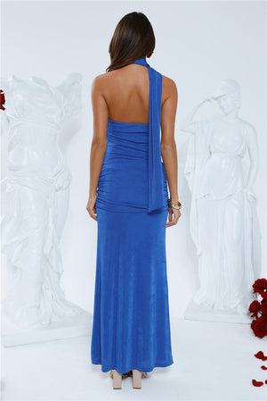 Style Is Attitude Maxi Dress Cobalt