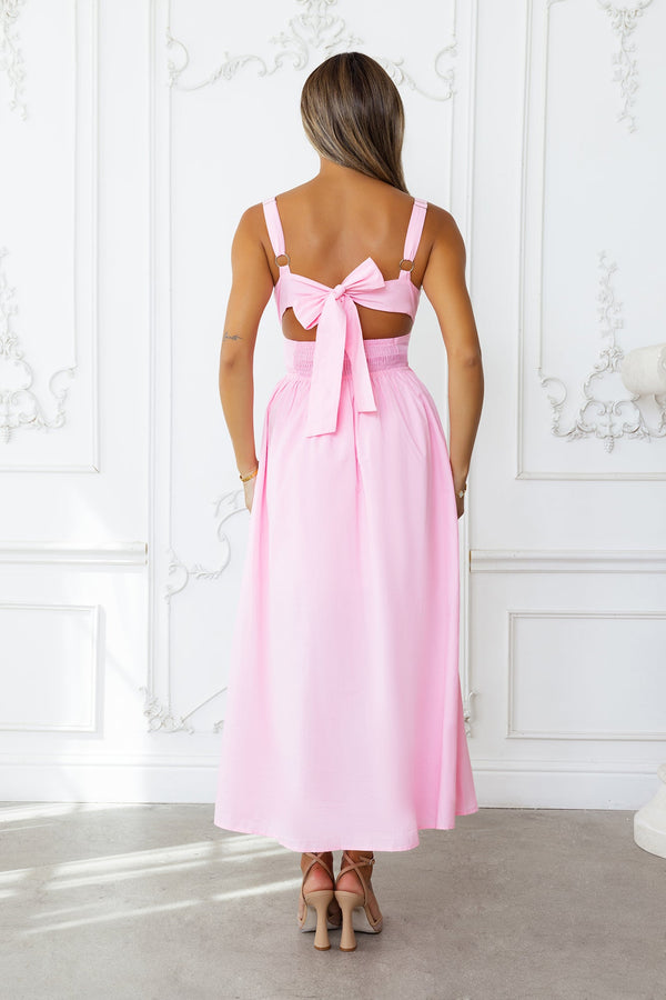 Sunshine Dreamer Midi Dress Pink