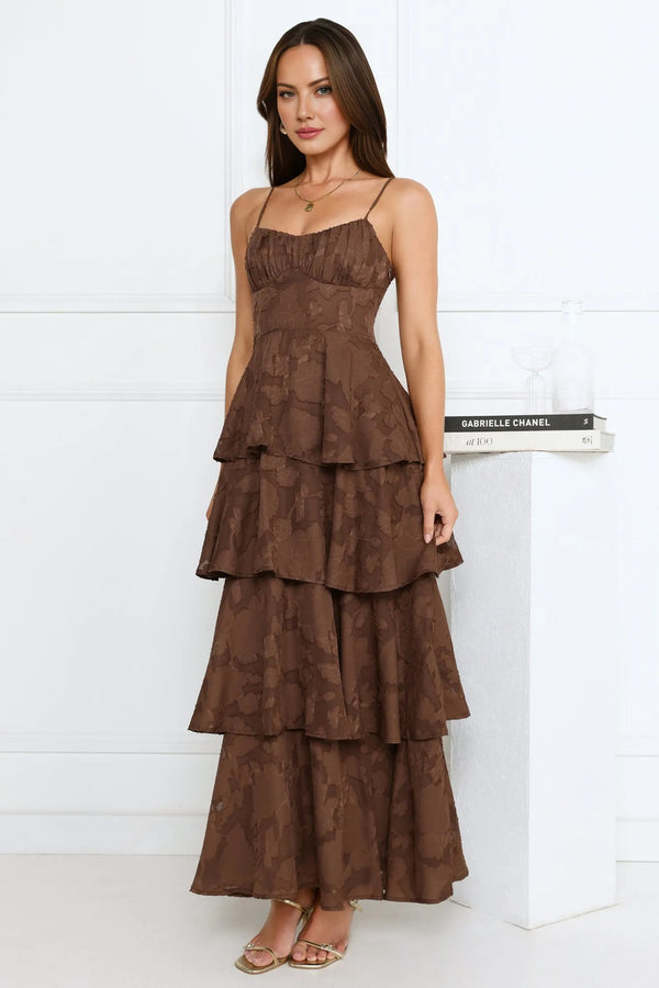 Thriving Now Maxi Dress Brown