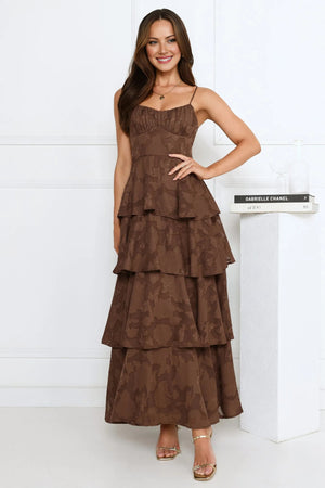 Thriving Now Maxi Dress Brown