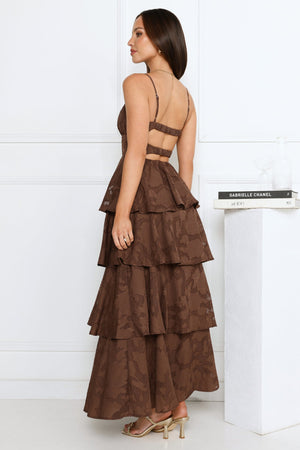 Thriving Now Maxi Dress Brown