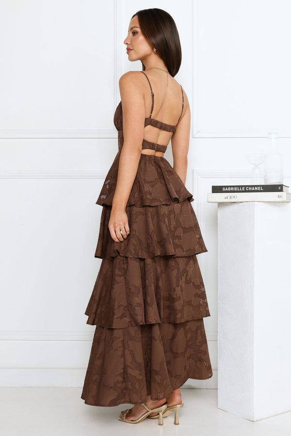 Thriving Now Maxi Dress Brown