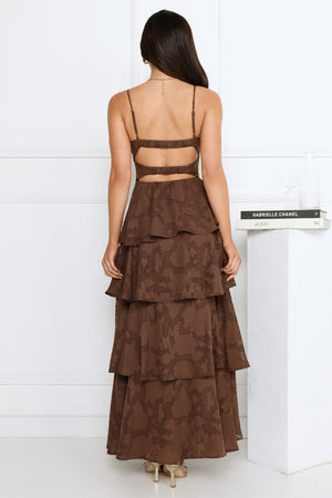 Thriving Now Maxi Dress Brown