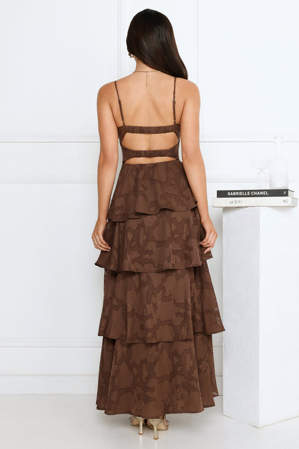 Thriving Now Maxi Dress Brown