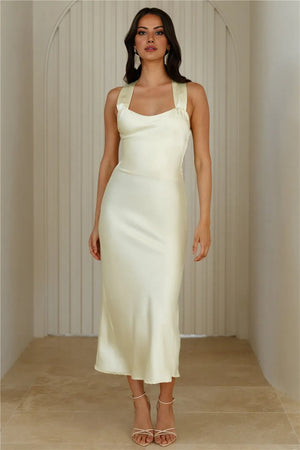 Tie It Up Girl Maxi Dress Yellow